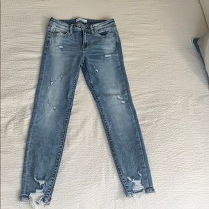 Flying monkey mid rise jeans
